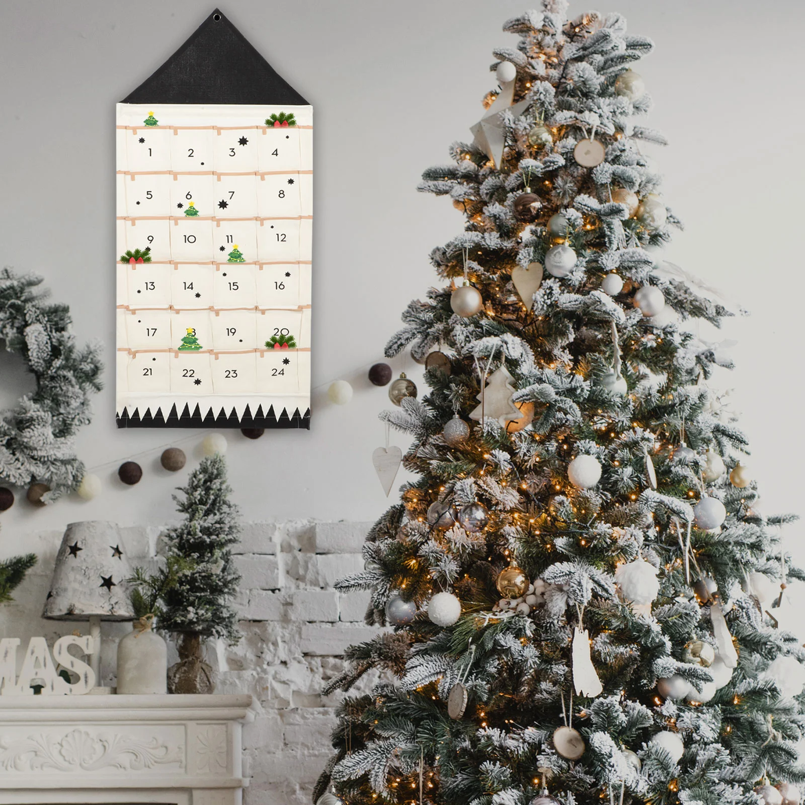 Storage Bag Christmas Advent Calendar Pouch Burlap Gift Bags Decorate Wall Hanging Cotton Xmas Multi-Pockets Storage Bag
Storage Bag Christmas Advent Calendar Pouch Burlap Gift Bags Decorate Wall Hanging Cotton Xmas Multi-Pockets Storage Bag