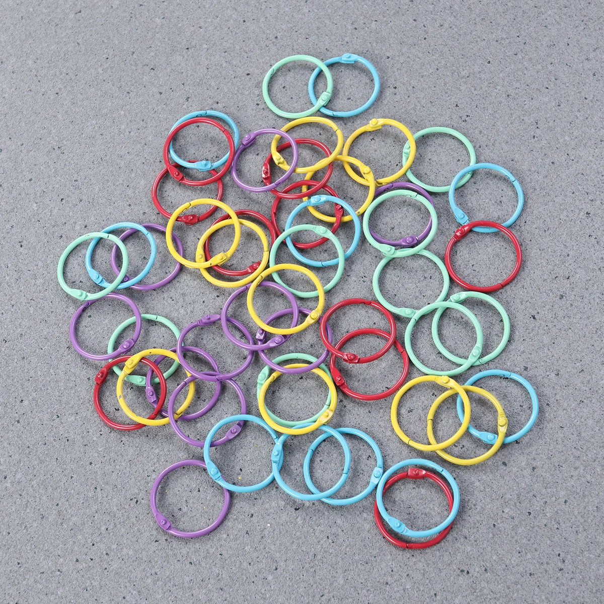 50Pcs Metal Book Rings Loose Leaf Binder Book Binder Hoops Office Binding Supplies 
50Pcs Metal Book Rings Loose Leaf Binder Book Binder Hoops Office Binding Supplies