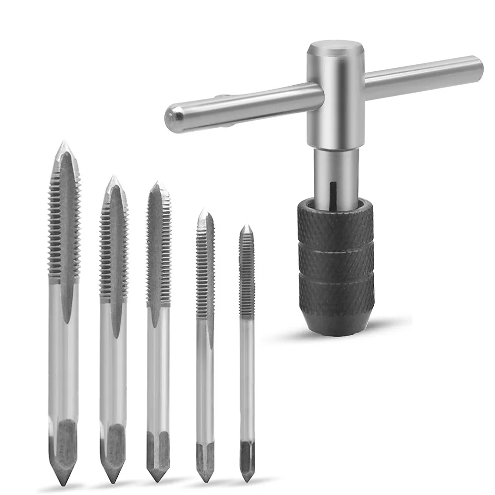 Tap Drill Wrench Tapping Threading Tool T-Handle Adjustable Tap Holder Wrench M3-M8 Taps Drill Bit Set Screwdriver Tap
Tap Drill Wrench Tapping Threading Tool T-Handle Adjustable Tap Holder Wrench M3-M8 Taps Drill Bit Set Screwdriver Tap
