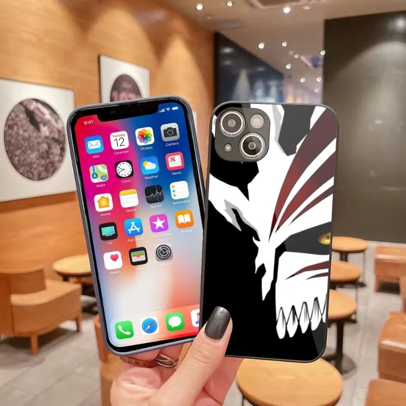 Чехол для телефона с рисунком Аниме Манга отбеливатель для iPhone 14 13 12 11 Pro Max X XR XS 8 7 Plus чехол из жидкого стекла Funda Shell
Чехол для телефона с рисунком Аниме Манга отбеливатель для iPhone 14 13 12 11 Pro Max X XR XS 8 7 Plus чехол из жидкого стекла Funda Shell