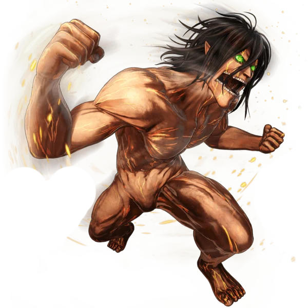 

Eren Yeager Attack on Titan Form Weatherproof Anime Sticker Car Decal 3",6",8" 3 sizes for choice.