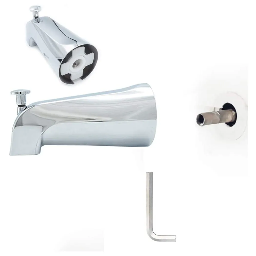 Spout Diverter Premium 5 inch Tub Shower Spout Diverter in Chrome Effortless Installation Eco Friendly Function
Spout Diverter Premium 5 inch Tub Shower Spout Diverter in Chrome Effortless Installation Eco Friendly Function