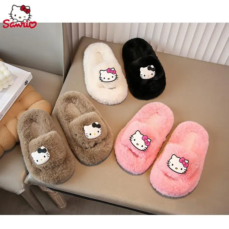 Kawaii Sanrio HelloKitty Plush Women Cotton Slippers Anti-Skid Keep Warm Autumn Winter Indoor Home Plushies Shoes Christmas Gift
Kawaii Sanrio HelloKitty Plush Women Cotton Slippers Anti-Skid Keep Warm Autumn Winter Indoor Home Plushies Shoes Christmas Gift