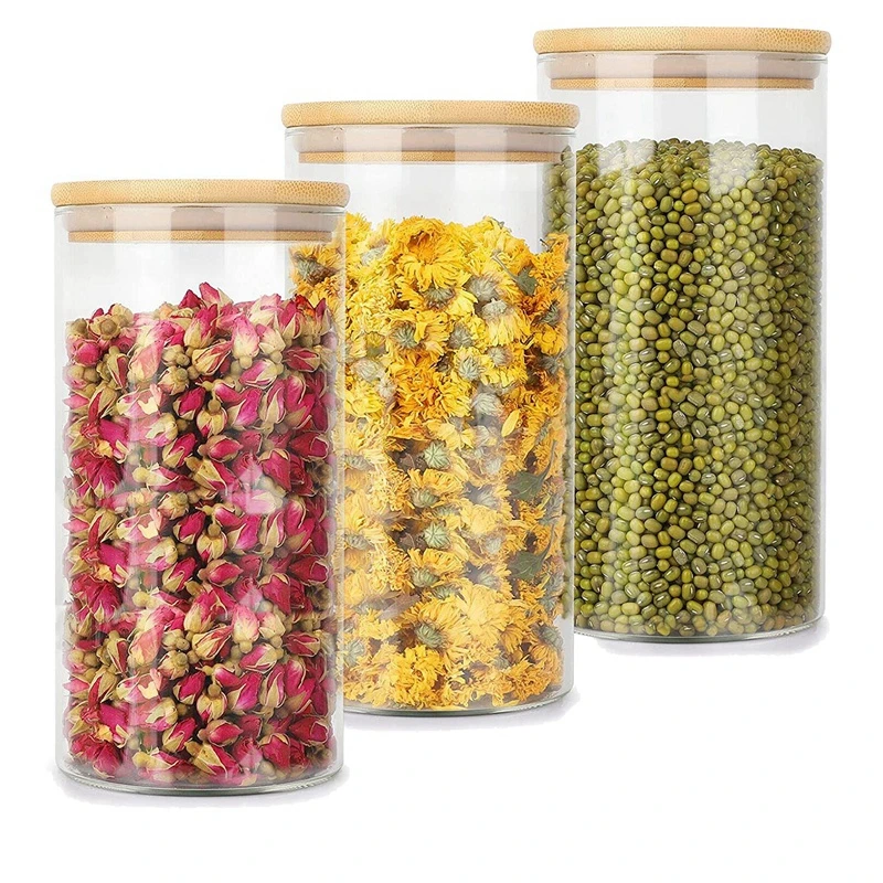 3 Pack 1500Ml Glass Food Jars With Bamboo Lids, Glass Storage Containers With Airtight Wood Lids Kitchen Canisters Set
3 Pack 1500Ml Glass Food Jars With Bamboo Lids, Glass Storage Containers With Airtight Wood Lids Kitchen Canisters Set