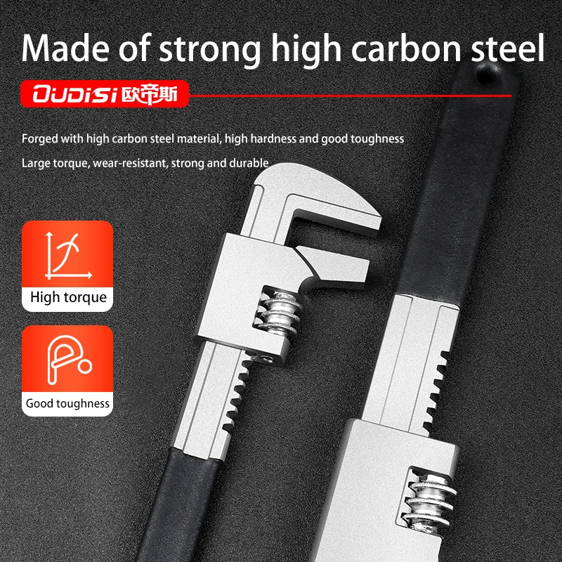 OUDISI F Wrench Adjustable Multi-function Universal Key Ratchet Torque Large Opening Pipe Spanner Plumbing Repair Hand Tools
OUDISI F Wrench Adjustable Multi-function Universal Key Ratchet Torque Large Opening Pipe Spanner Plumbing Repair Hand Tools
