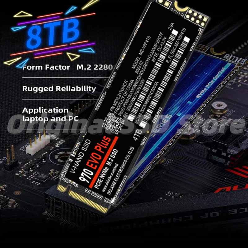 Original 1TB M.2 SSD 2TB NGFF SSD Hard Drive 970EVO Plus NVMe Pcie Hard Disk Internal Hard Disk for Laptop/Desktop/mac/PS4/PS5
Original 1TB M.2 SSD 2TB NGFF SSD Hard Drive 970EVO Plus NVMe Pcie Hard Disk Internal Hard Disk for Laptop/Desktop/mac/PS4/PS5