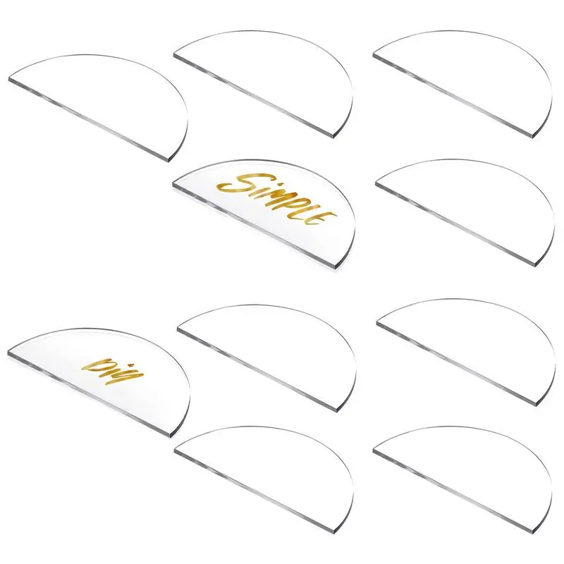 Clear Acrylic Wedding Place Cards 10Pcs Half Circle Acrylic Sign DIY Blank Semicircle Acrylic Table Numbers Wish Sign Wedding
Clear Acrylic Wedding Place Cards 10Pcs Half Circle Acrylic Sign DIY Blank Semicircle Acrylic Table Numbers Wish Sign Wedding