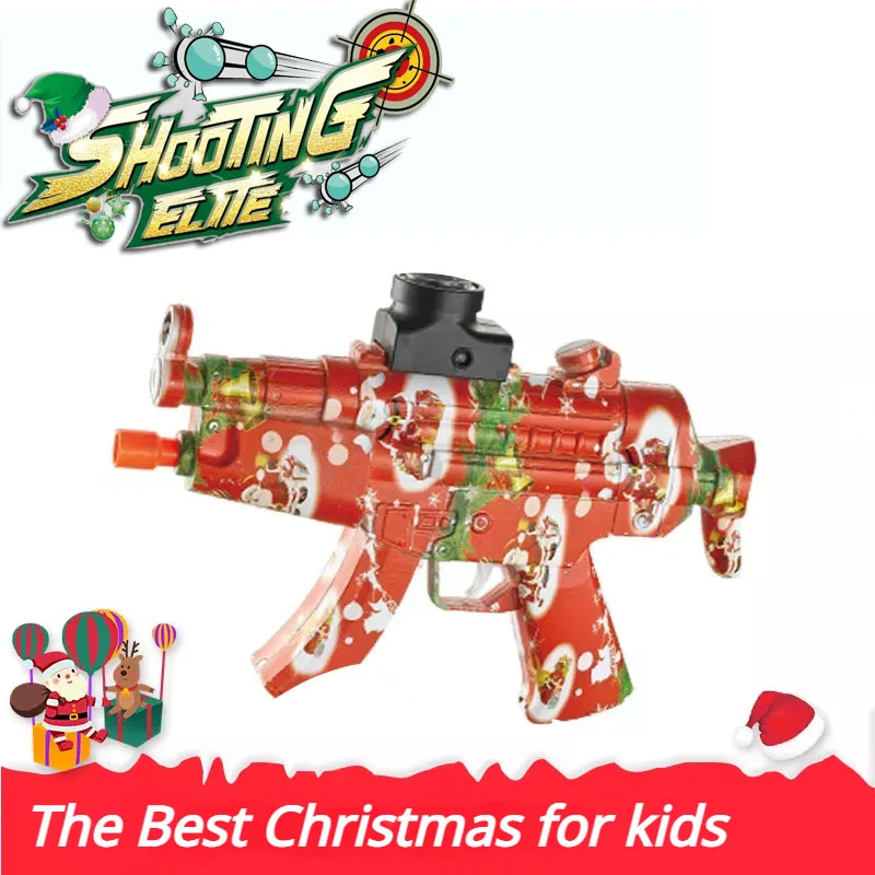 

Новинка 2024, детская игрушка для мальчиков, Рождественская скидка, Рождественский бластер с гелевыми шариками, автоматический электрический игрушечный пистолет с гелем