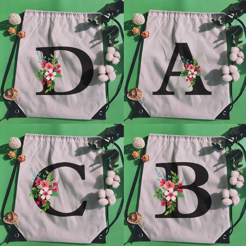 Сумка на шнурке, рюкзак с цветочным принтом алфавита, баскетбольная сумка для мальчиков и девочек, сумки для покупок, многофункциональные п... 
Сумка на шнурке, рюкзак с цветочным принтом алфавита, баскетбольная сумка для мальчиков и девочек, сумки для покупок, многофункциональные п...