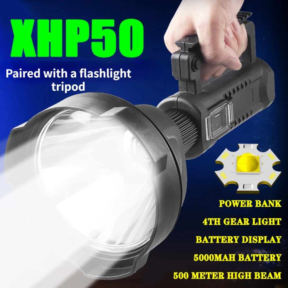 XHP50/P70 High Power LED Flashlight Super Bright Mountable Bracket Handheld Searchlight Outdoor Waterproof Hunting Camping Lamp
XHP50/P70 High Power LED Flashlight Super Bright Mountable Bracket Handheld Searchlight Outdoor Waterproof Hunting Camping Lamp
