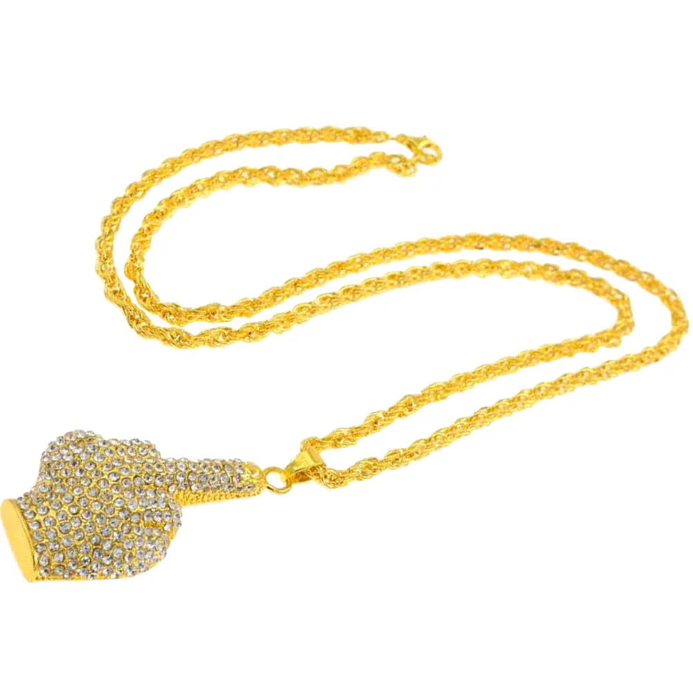 Necklace Neck Chain Male Finger Pendantmen Middledecoration Jewelry Personalized Metal Alloy Gold
Necklace Neck Chain Male Finger Pendantmen Middledecoration Jewelry Personalized Metal Alloy Gold