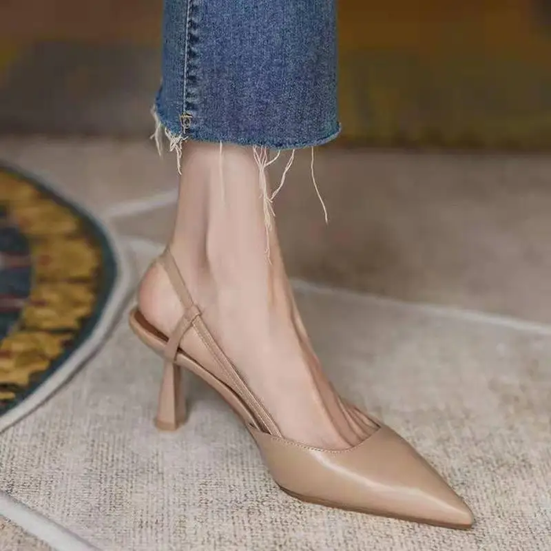Spring Women's Pumps Belt Buckle Back Strape Med Heel Solid Pointed Toe Ladies Heels Office Luxury Casual Ins Khaki Female Shoes
Spring Women's Pumps Belt Buckle Back Strape Med Heel Solid Pointed Toe Ladies Heels Office Luxury Casual Ins Khaki Female Shoes