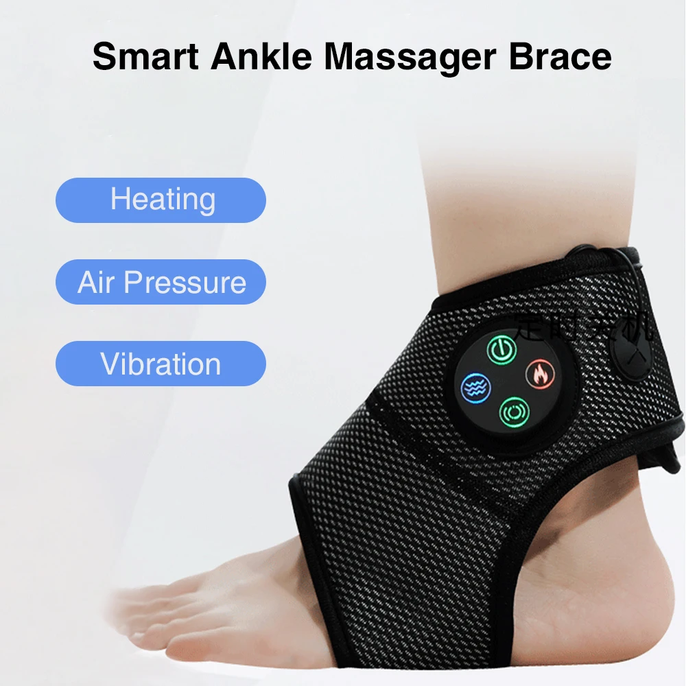 

Smart Ankle Brace Foot Compression Electric Ankle Massager Heating Brace and Foot Pain Relief Vibration Multifunctional Massag