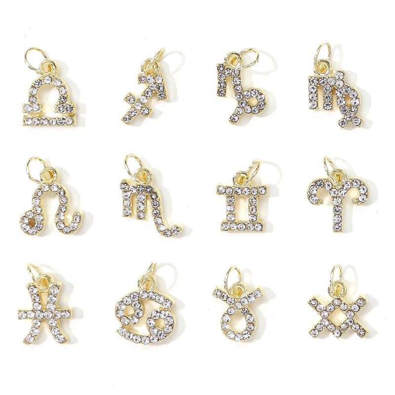 10Pcs 12-Constellation Alloy Zircon Nail Charms Hollow Nail Dangle DIY Piercing Pendant Jewelry Metal DIY Manicure Decorations
10Pcs 12-Constellation Alloy Zircon Nail Charms Hollow Nail Dangle DIY Piercing Pendant Jewelry Metal DIY Manicure Decorations