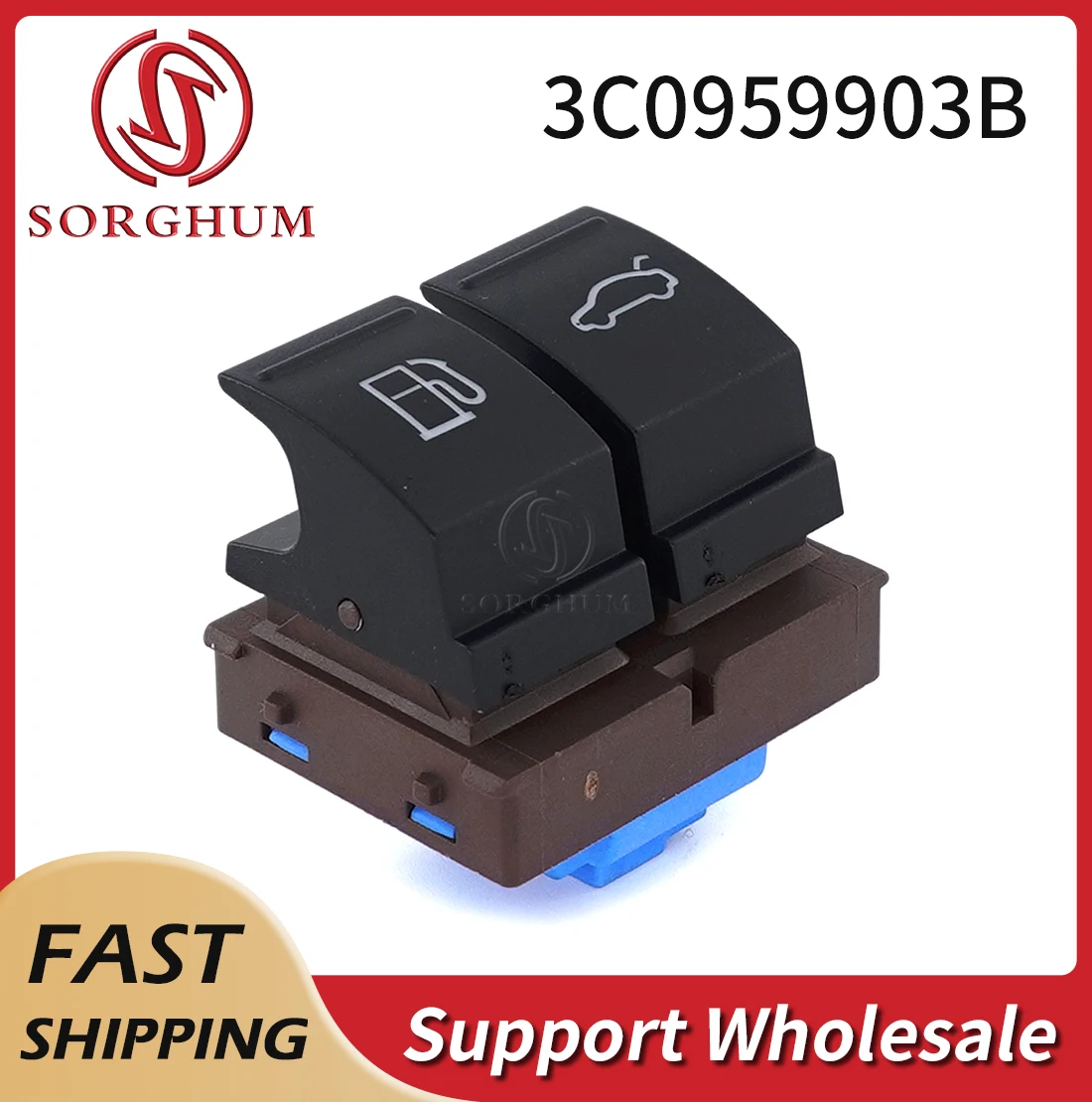 Sorghum 3C0959903B Car Chrome Gas Fuel Tank Release Open Button Rear Trunk Switch For Audi For VW Passat B6 CC Jetta 6 MK6 EOS 
Sorghum 3C0959903B Car Chrome Gas Fuel Tank Release Open Button Rear Trunk Switch For Audi For VW Passat B6 CC Jetta 6 MK6 EOS