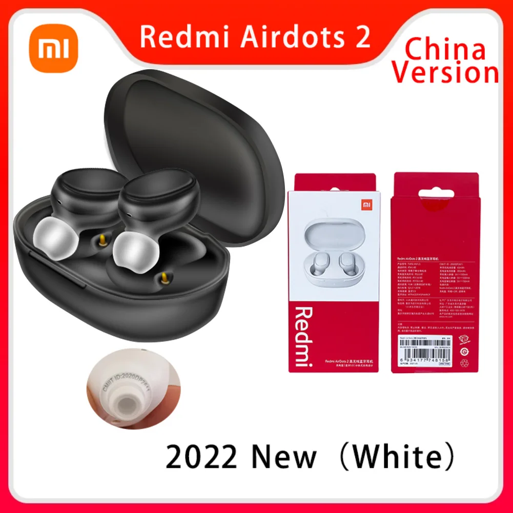 Original Xiaomi Redmi AirDots 2 TWS Bluetooth 5.0 Noise Reduction With Mic AI Control Redmi AirDots 2 True Wireless Headset
Original Xiaomi Redmi AirDots 2 TWS Bluetooth 5.0 Noise Reduction With Mic AI Control Redmi AirDots 2 True Wireless Headset