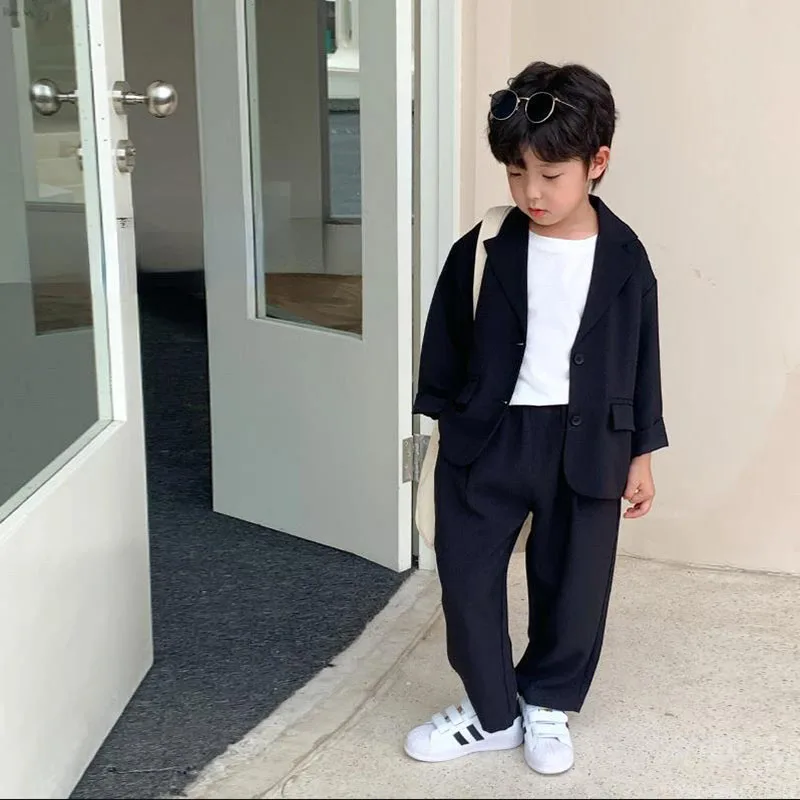 Boys' Suit British Style Suit 2 Pieces Children's Casual Handsome Small Suit Baby Suit Boy's Clothing Children's Suit
Boys' Suit British Style Suit 2 Pieces Children's Casual Handsome Small Suit Baby Suit Boy's Clothing Children's Suit