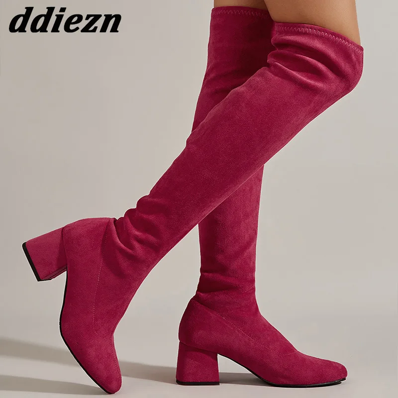 Booties Fashion Thigh High Sock Long Boots For Women 2023 Ladies Over-the-Knee Stretch Boots Female Casual Outdoor Heeled Shoes
Booties Fashion Thigh High Sock Long Boots For Women 2023 Ladies Over-the-Knee Stretch Boots Female Casual Outdoor Heeled Shoes