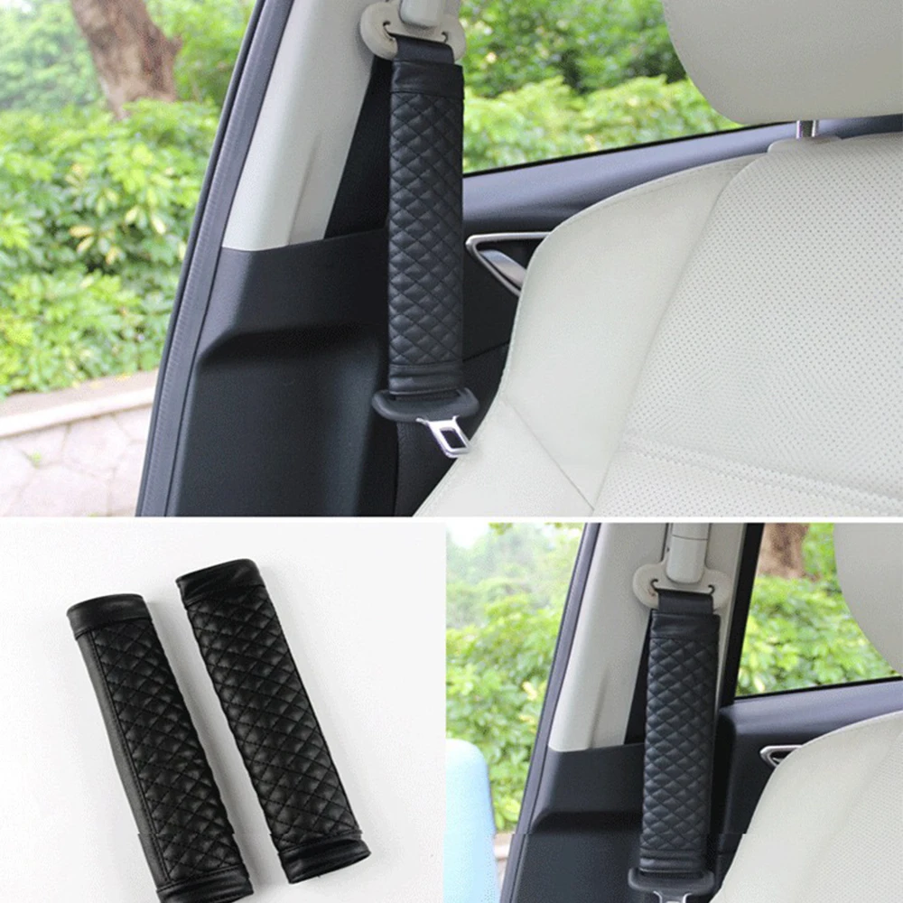 PU Leather Car Seat Belt Cover Universal Soft Shoulder Cushion Protector Safety Seats Belt Pad Car-Styling Interior Accessories
PU Leather Car Seat Belt Cover Universal Soft Shoulder Cushion Protector Safety Seats Belt Pad Car-Styling Interior Accessories