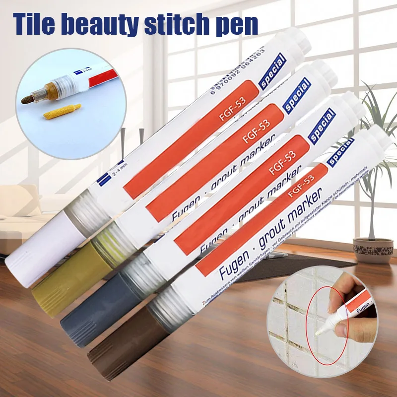 Tile Grout Coating Marker Water Based Environmental Protection Ink NonToxic Professional Tile Floor Repair Grout Marker Pen Tool
Tile Grout Coating Marker Water Based Environmental Protection Ink NonToxic Professional Tile Floor Repair Grout Marker Pen Tool