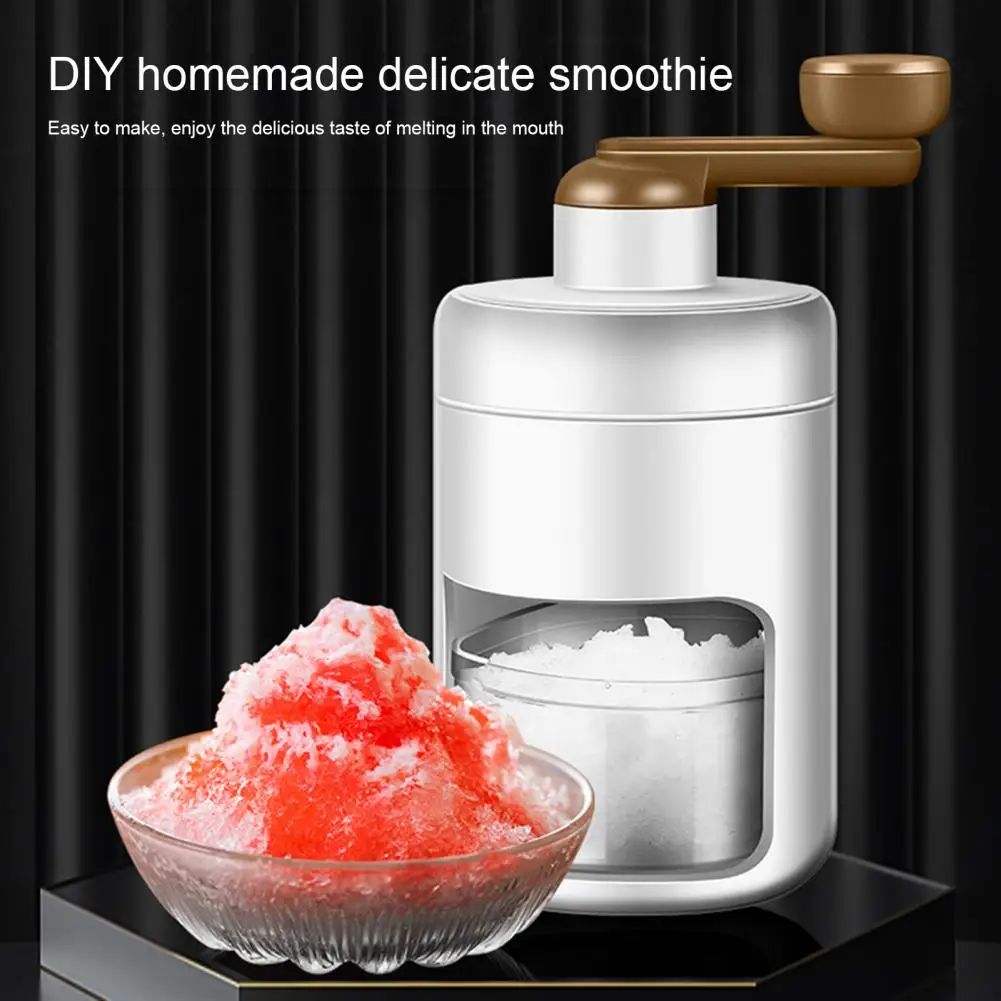 Ice Crusher with Clear Box Stainless Steel Blades DIY Ice Shaver Portable Hand Manual Fruit Smoothie Machine Kitchen Accessories
Ice Crusher with Clear Box Stainless Steel Blades DIY Ice Shaver Portable Hand Manual Fruit Smoothie Machine Kitchen Accessories
