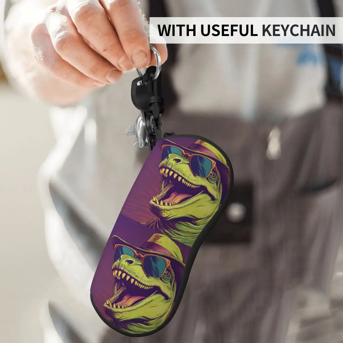 Dinosaur Vertical Glasses Case Laughing Fashion Reading Sunglasses Pouch Men Women Personalized Eyewear Organizer
Dinosaur Vertical Glasses Case Laughing Fashion Reading Sunglasses Pouch Men Women Personalized Eyewear Organizer