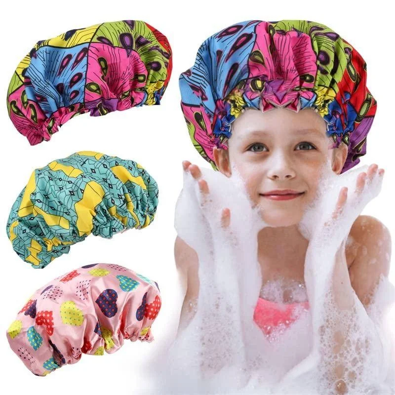 Shower Cap Double Layer Adjustable Reusable Waterproof Bath Cap for Girls Long Hair for Children Kids
Shower Cap Double Layer Adjustable Reusable Waterproof Bath Cap for Girls Long Hair for Children Kids
