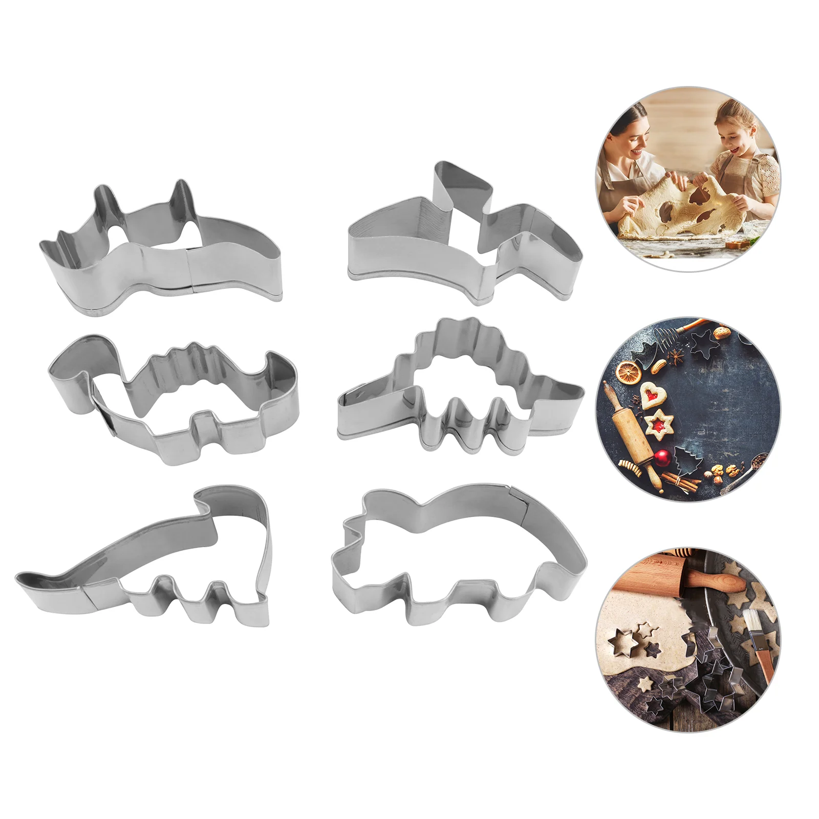6Pcs Cookie Set Dinosaurs Molds Stainless Steel Cookie Cutting Mold Fondant Tool Pastry Biscuit Cake Accessories
6Pcs Cookie Set Dinosaurs Molds Stainless Steel Cookie Cutting Mold Fondant Tool Pastry Biscuit Cake Accessories