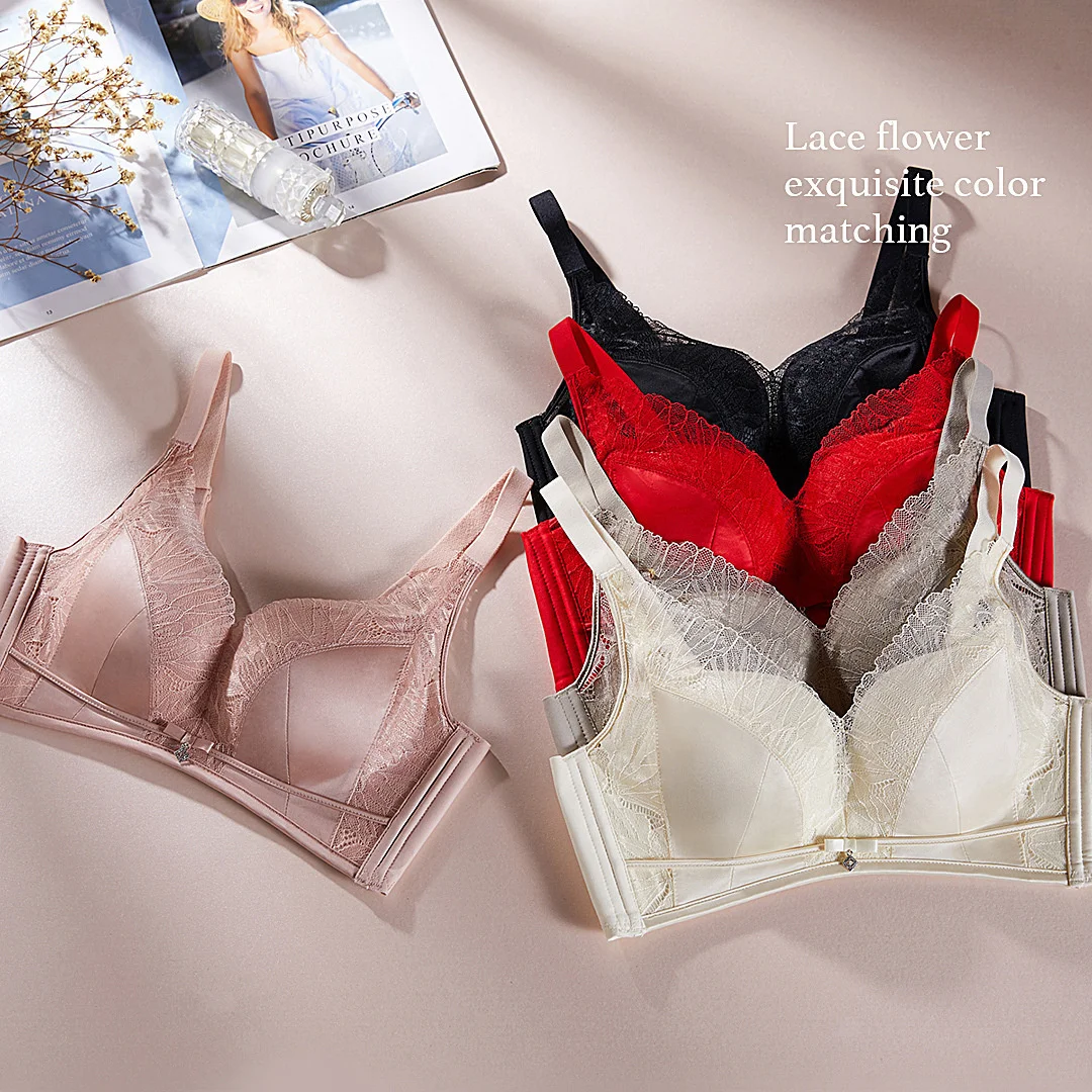 Smooth Lace Sexy Deep v Gathered Non Steel Ring Latex Underwear Women's Small Chest Shows Large Retraction of Auxiliary Breast
Smooth Lace Sexy Deep v Gathered Non Steel Ring Latex Underwear Women's Small Chest Shows Large Retraction of Auxiliary Breast