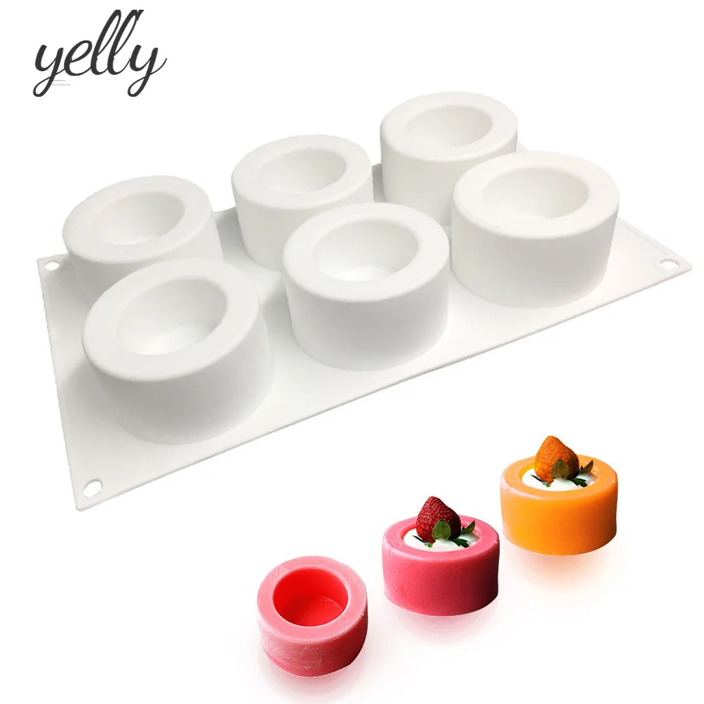 6 Holes Silicone Mold Pudding Cupcake 3D Art Cake Mould Baking Pastry Chocolate Mold Fondant Mold Kitchen Bakeware Tools
6 Holes Silicone Mold Pudding Cupcake 3D Art Cake Mould Baking Pastry Chocolate Mold Fondant Mold Kitchen Bakeware Tools
