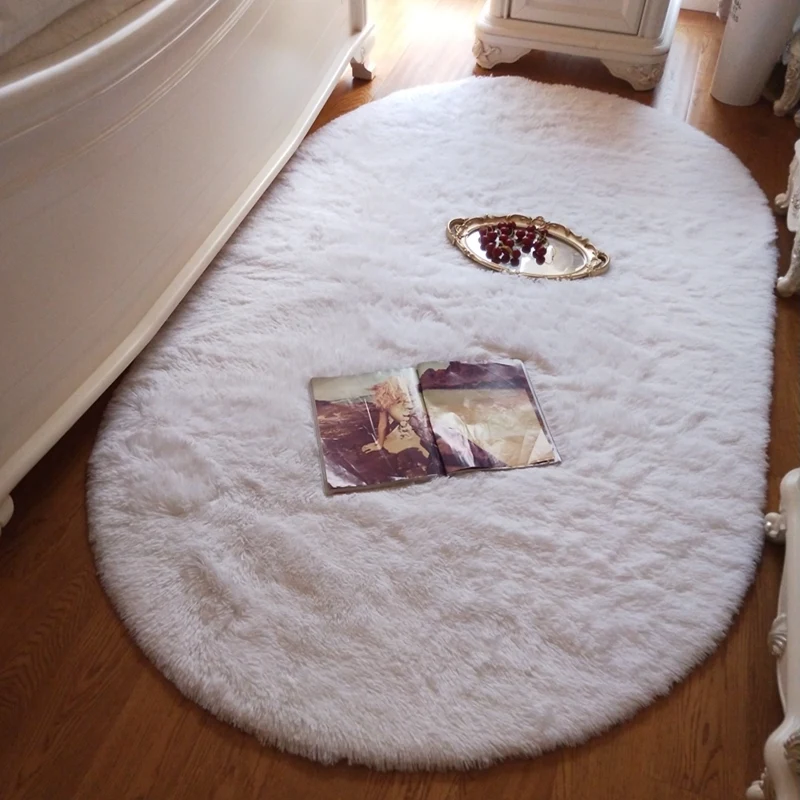 Oval large Rugs for living Room Fluffy Hall Carpet in the bedroom Bed Down Plush Children's Room Floor Furry Mat Baby Home Decor
Oval large Rugs for living Room Fluffy Hall Carpet in the bedroom Bed Down Plush Children's Room Floor Furry Mat Baby Home Decor