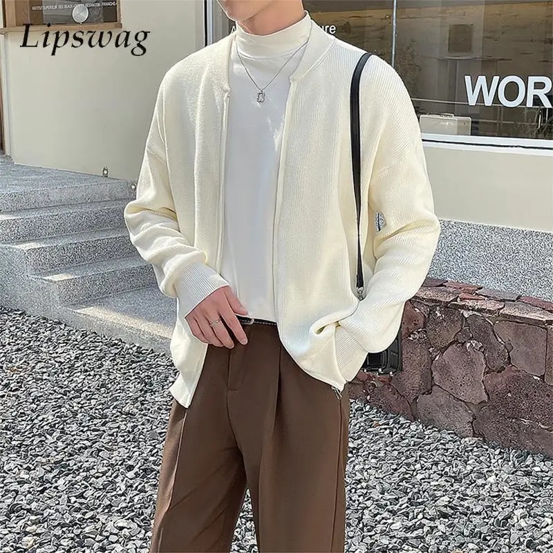 Fashion Sweater Jacket Men Knitted Long Sleeve Zip-up Knit Cardigans For Mens Clothing Streetwear Trend Man Sweaters Coat Jacket
Fashion Sweater Jacket Men Knitted Long Sleeve Zip-up Knit Cardigans For Mens Clothing Streetwear Trend Man Sweaters Coat Jacket