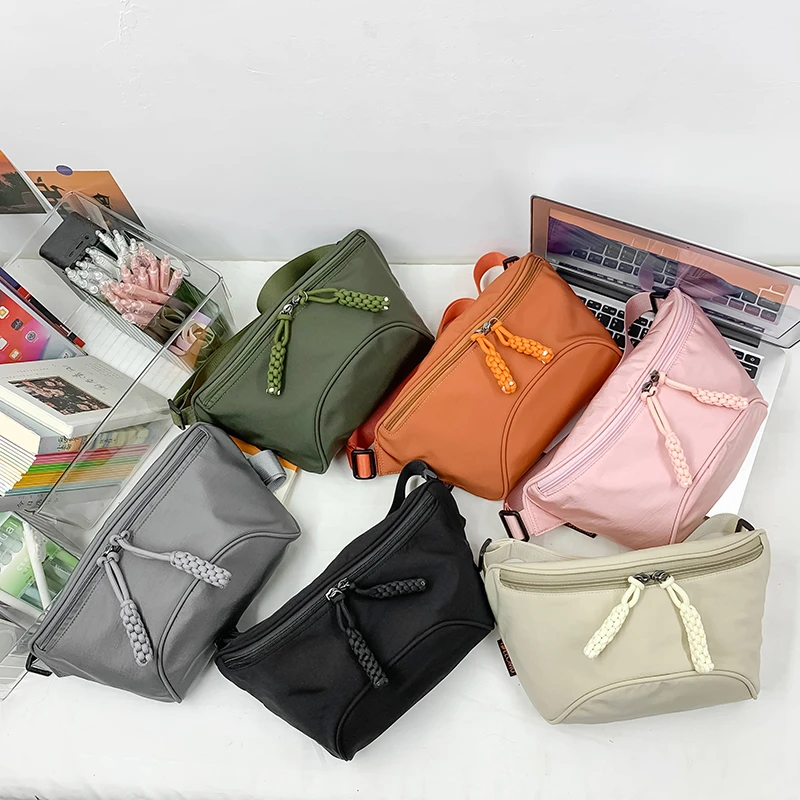 Waterproof Nylon Crossbody Bags Women Men's Casual Chest Bag Large Capacity Saddle Shoulder Bag Simple Cloth Messenger Handbag 
Waterproof Nylon Crossbody Bags Women Men's Casual Chest Bag Large Capacity Saddle Shoulder Bag Simple Cloth Messenger Handbag