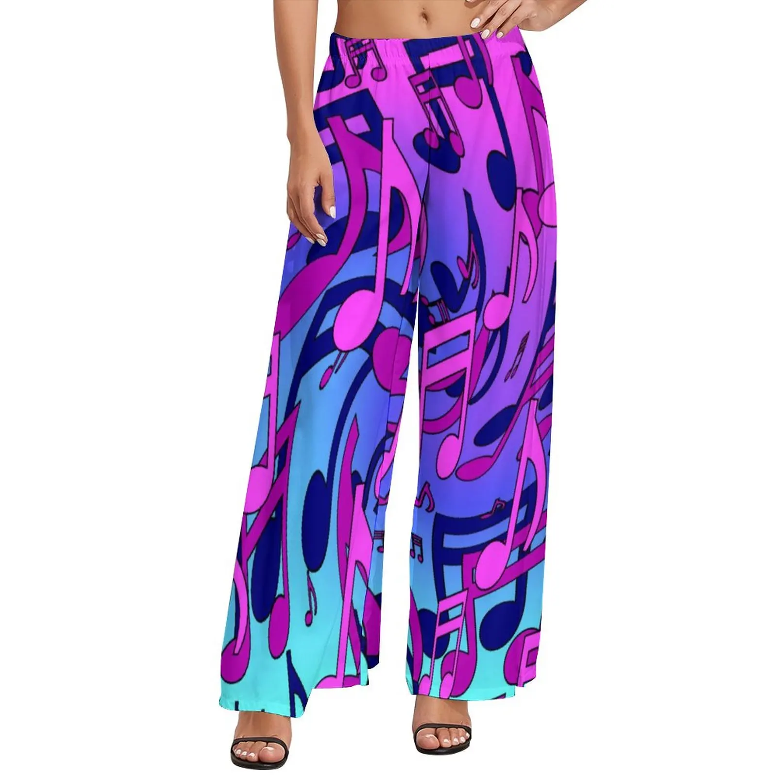 Beautiful Music Pants Elastic High Waist Pink Purple Blue Office Trousers Street Fashion Design Wide Pants
Beautiful Music Pants Elastic High Waist Pink Purple Blue Office Trousers Street Fashion Design Wide Pants