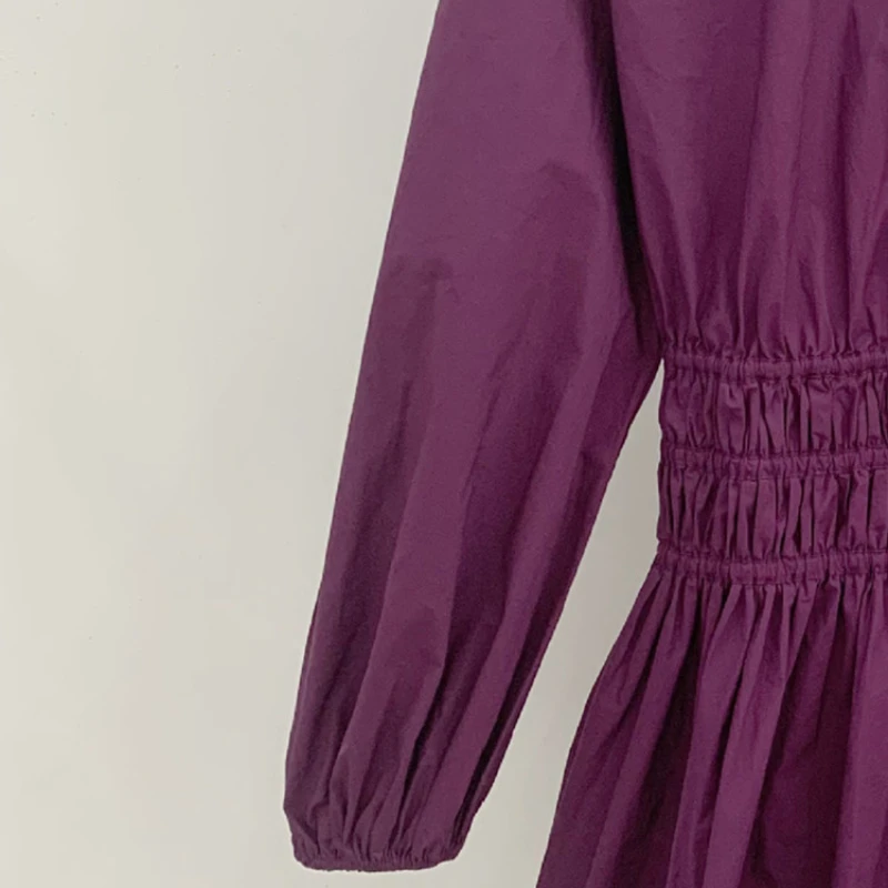 Women A-line Mini Shirt Dress Elastic High Waist Long Lantern Sleeve Turn-down Collar Temperament Female short Robe
Women A-line Mini Shirt Dress Elastic High Waist Long Lantern Sleeve Turn-down Collar Temperament Female short Robe