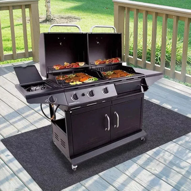 Outdoor Grill BBQ Mat Barbecue Floor Protection Fire Retardant Hearth Fire Pit Pad Rug Oil Repellent Mat alfombrilla barbacoa
Outdoor Grill BBQ Mat Barbecue Floor Protection Fire Retardant Hearth Fire Pit Pad Rug Oil Repellent Mat alfombrilla barbacoa