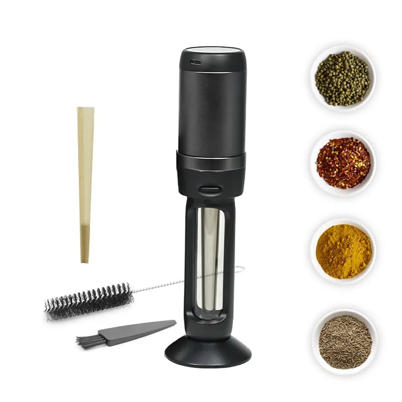 

2 In1 Electric Tobacco Grinder with Filling Tobacco Horn Tube Rolling Cigarette Maker Dry Herb Crusher Smoking Accessories