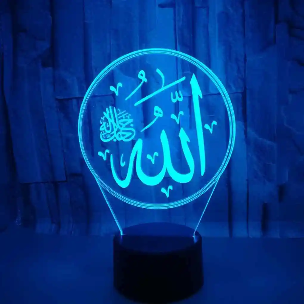 Muslim Allah 3D Night Light Islam Muhammad 7 Color Change Visual Acrylic Home Deceration Desk Customize Lamps
Muslim Allah 3D Night Light Islam Muhammad 7 Color Change Visual Acrylic Home Deceration Desk Customize Lamps