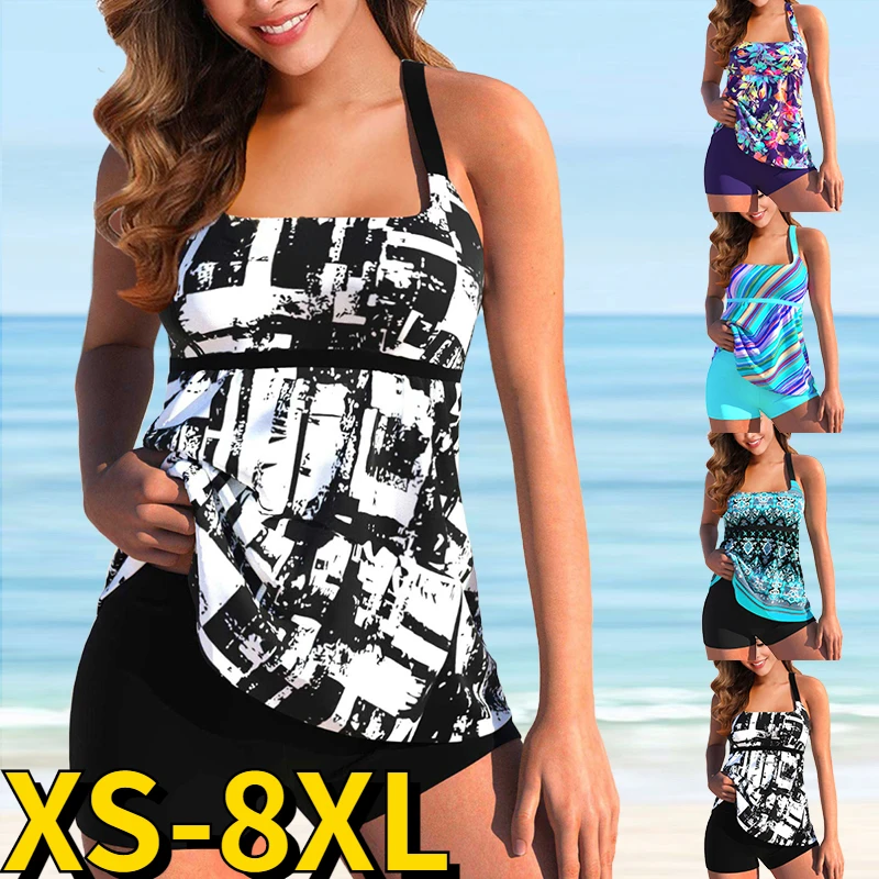 New Design Printing Beachwear Loose Swimwear Women High Waist Swimsuit Female Two Pieces Bathing Suit Vintage Tankini Swimsuits
New Design Printing Beachwear Loose Swimwear Women High Waist Swimsuit Female Two Pieces Bathing Suit Vintage Tankini Swimsuits