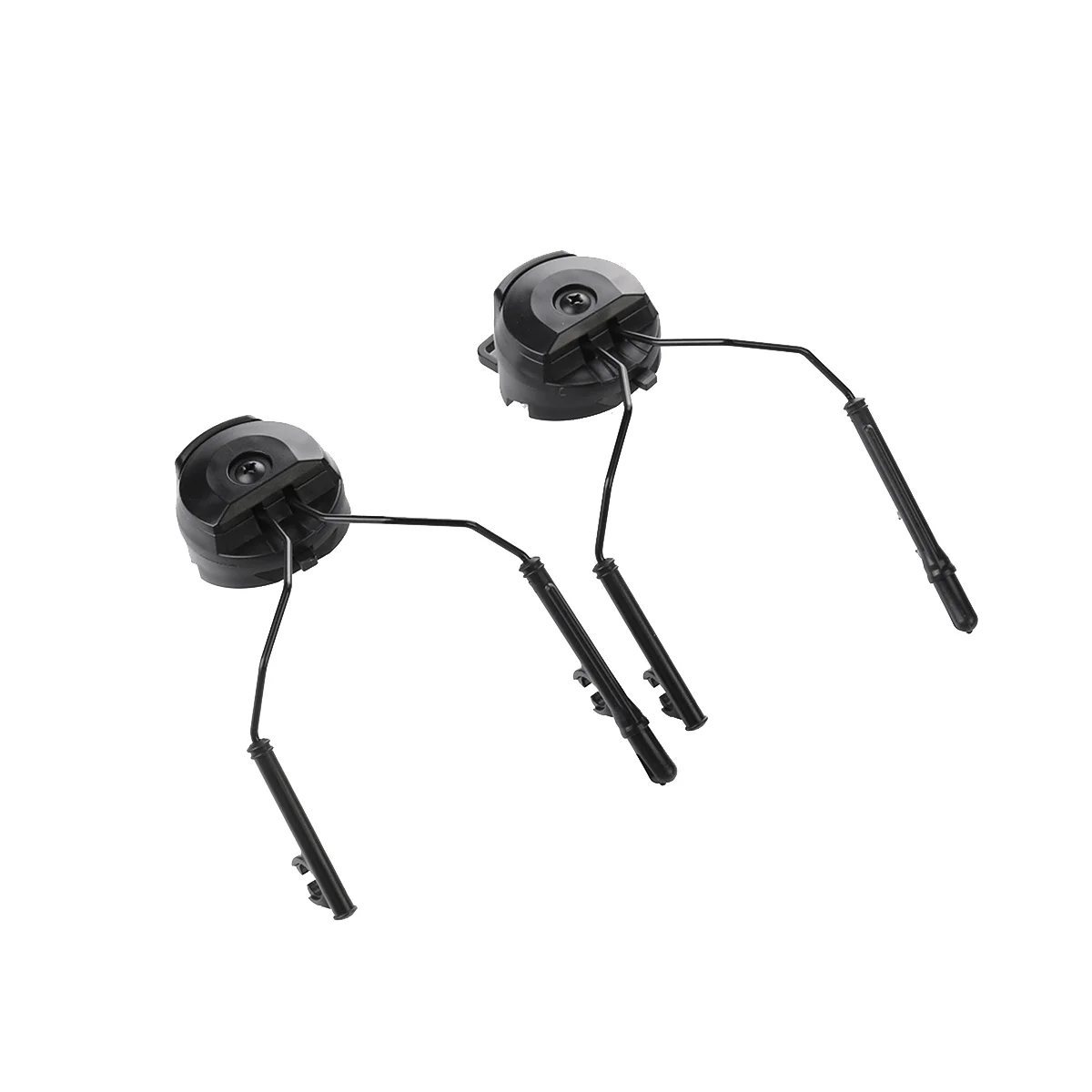 

Helmet Fast Rail Mounts Headset Rail Adapter Headset Holder Set Helmet Rail Suspension Bracket Helmet Accessories-Black