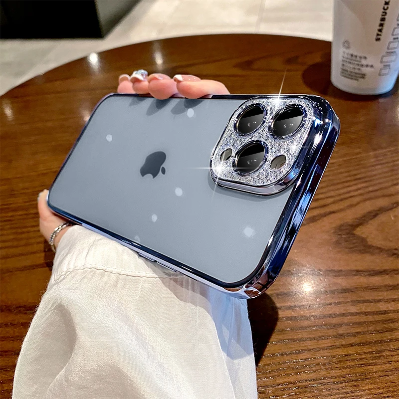Transparent electroplate diamond camera lens Case For iphone 13 12 11 Pro Max x xr xs max 7 8plus Glass Camera Protector Cover
Transparent electroplate diamond camera lens Case For iphone 13 12 11 Pro Max x xr xs max 7 8plus Glass Camera Protector Cover