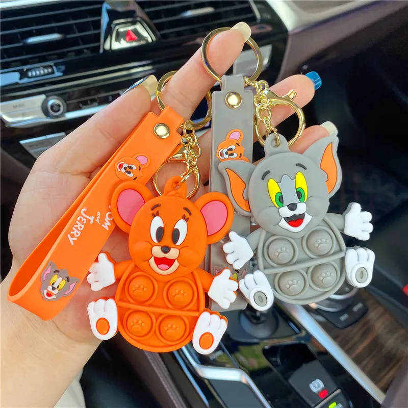 Игрушки-аниме «Том и Джерри» из мультфильма Disney, пузырьки-игрушки, кулон, брелок для автомобиля, брелок для телефона, сумка, подвесные ювелир... 
Игрушки-аниме «Том и Джерри» из мультфильма Disney, пузырьки-игрушки, кулон, брелок для автомобиля, брелок для телефона, сумка, подвесные ювелир...