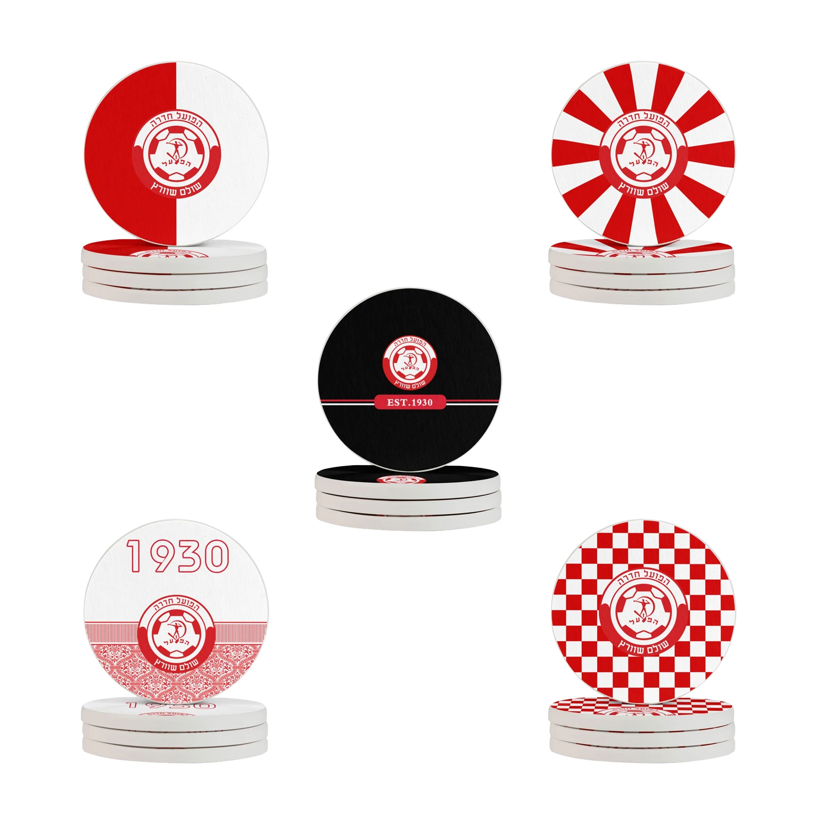 Israel Hapoel Hadera Fc Drink Coaster for Tabletop Protection Round Cup Coasters Mat Pad for Home and Kitchen
Israel Hapoel Hadera Fc Drink Coaster for Tabletop Protection Round Cup Coasters Mat Pad for Home and Kitchen