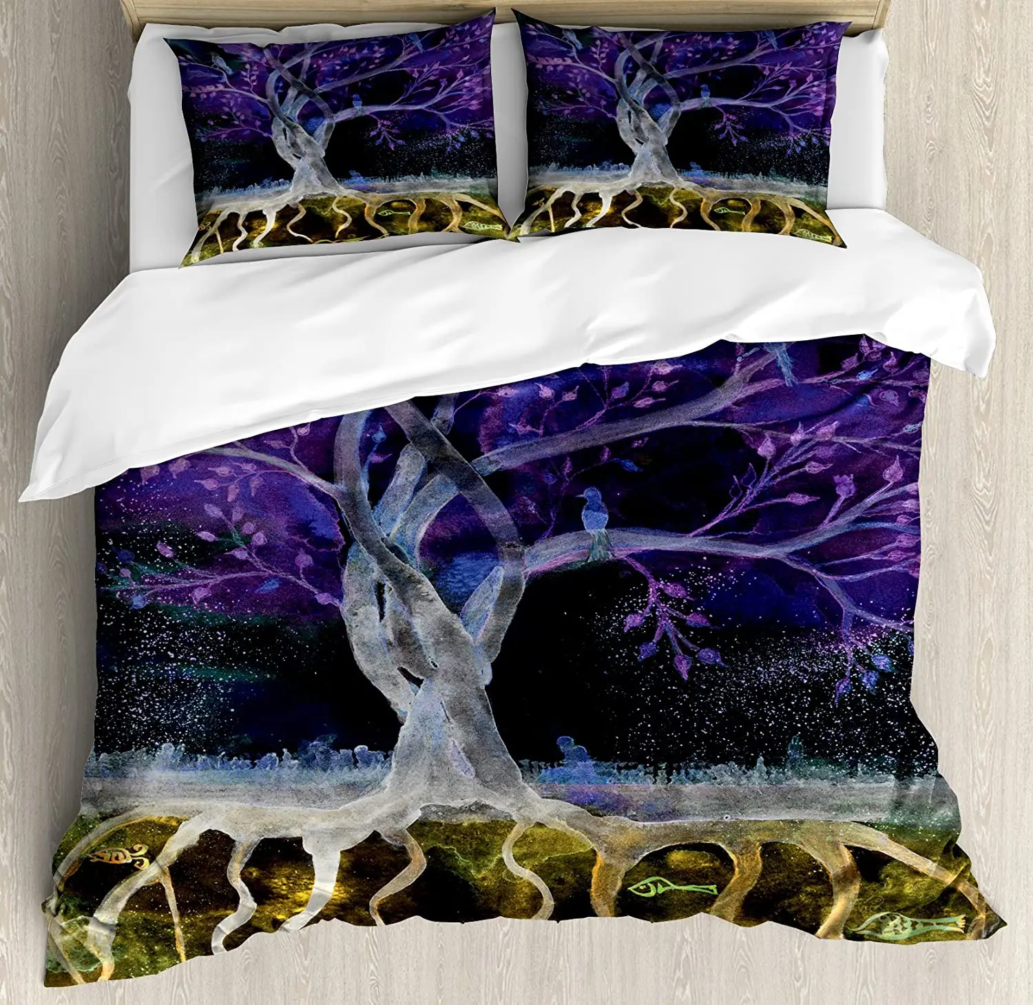 Tree of Life Bedding Set For Bedroom Bed Home Psychedelic Magical Mysterious Tree at Night Duvet Cover Quilt Cover Pillowcase
Tree of Life Bedding Set For Bedroom Bed Home Psychedelic Magical Mysterious Tree at Night Duvet Cover Quilt Cover Pillowcase