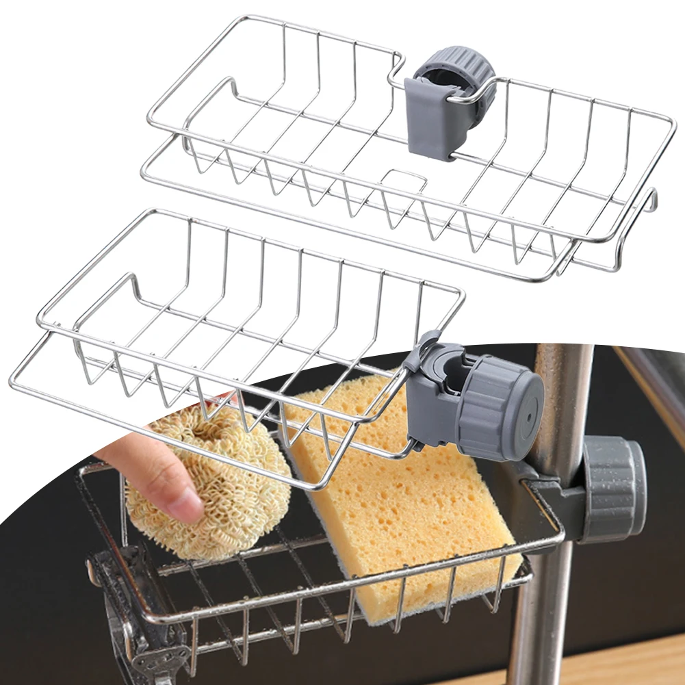 Kitchen Sink Faucet Shelf Stainless Steel Sponge Dish Cloth Rack Holder Adjustable Faucet Storage Organizer Bathroom Basket
Kitchen Sink Faucet Shelf Stainless Steel Sponge Dish Cloth Rack Holder Adjustable Faucet Storage Organizer Bathroom Basket