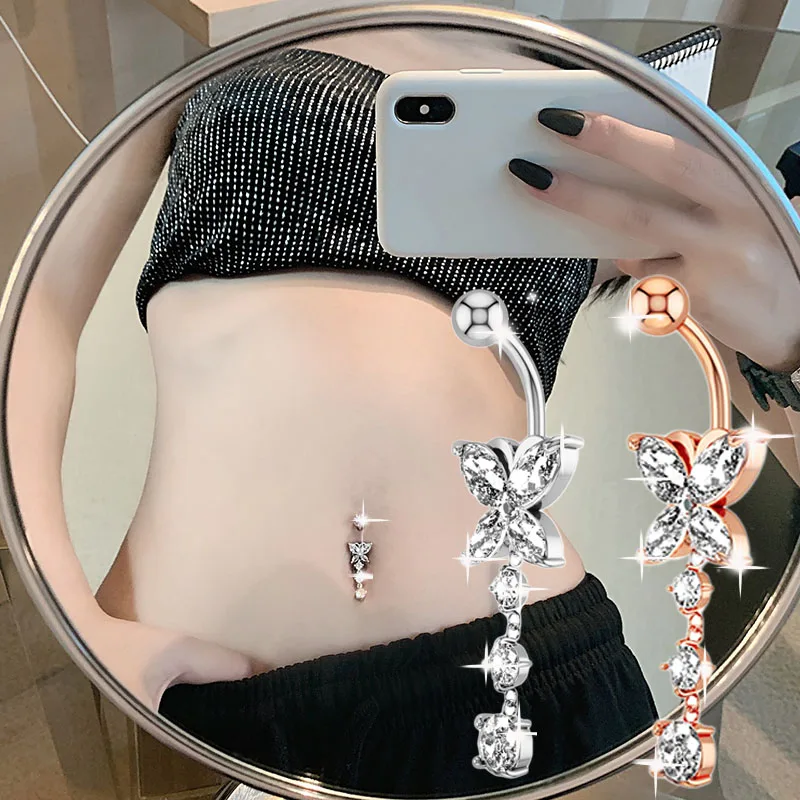 Butterfly Flower Snake Dangle Drop Belly Button Ring Surgical Steel Barbell Ombligo Navel Rings Women Body Piercing Jewelry
Butterfly Flower Snake Dangle Drop Belly Button Ring Surgical Steel Barbell Ombligo Navel Rings Women Body Piercing Jewelry