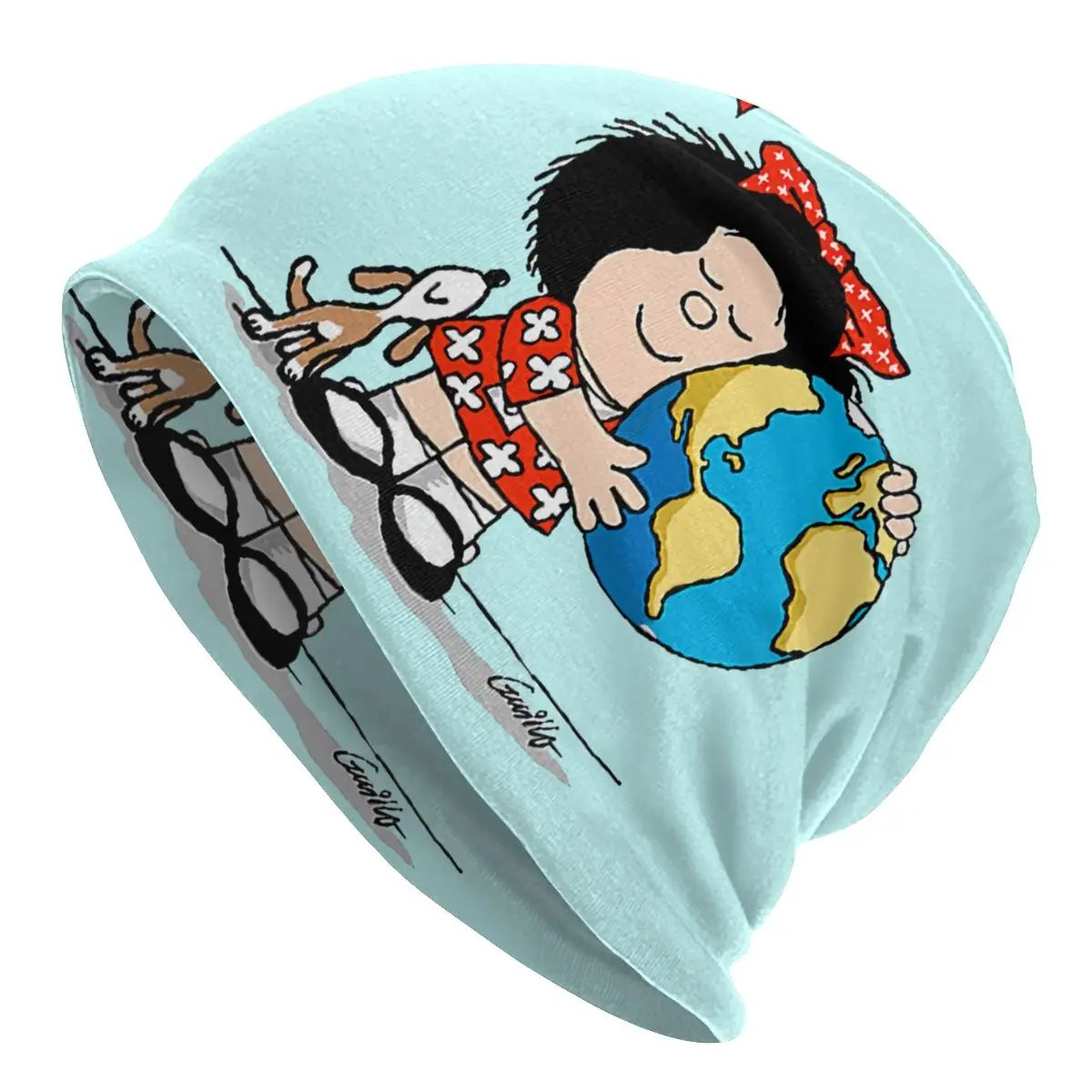 Cute Mafalda Skullies Beanies Caps Hip Hop Winter Warm Women Men Knitted Hat Adult Unisex Quino Comic Cartoon Bonnet Hats 
Cute Mafalda Skullies Beanies Caps Hip Hop Winter Warm Women Men Knitted Hat Adult Unisex Quino Comic Cartoon Bonnet Hats
