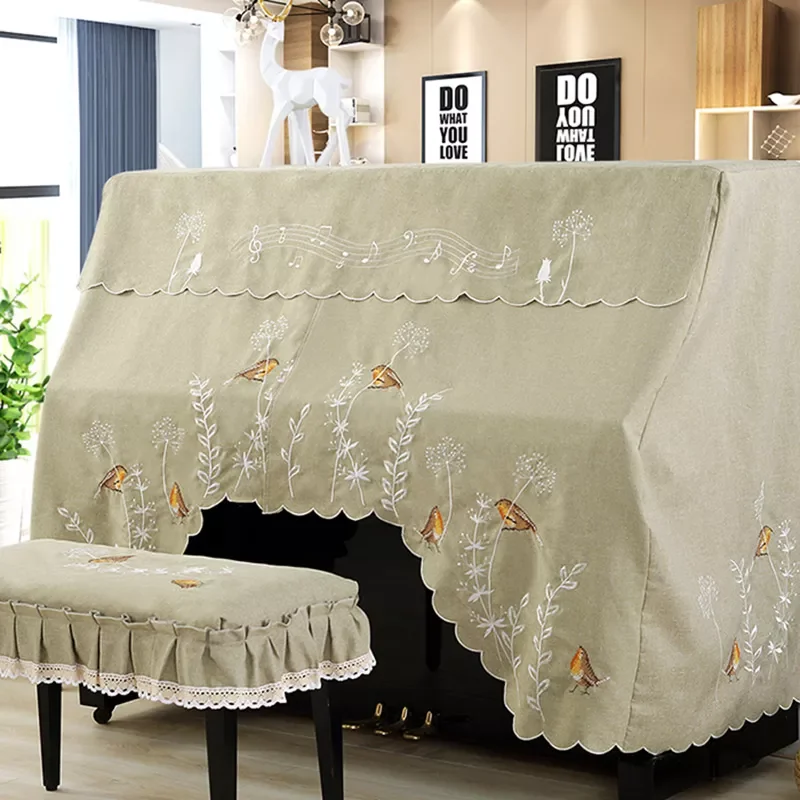 and Full Piano Cover with Stool Cover Style Contains Natural Rural European Lace Bird EmbroideryDust-Proof Piano Covers
and Full Piano Cover with Stool Cover Style Contains Natural Rural European Lace Bird EmbroideryDust-Proof Piano Covers