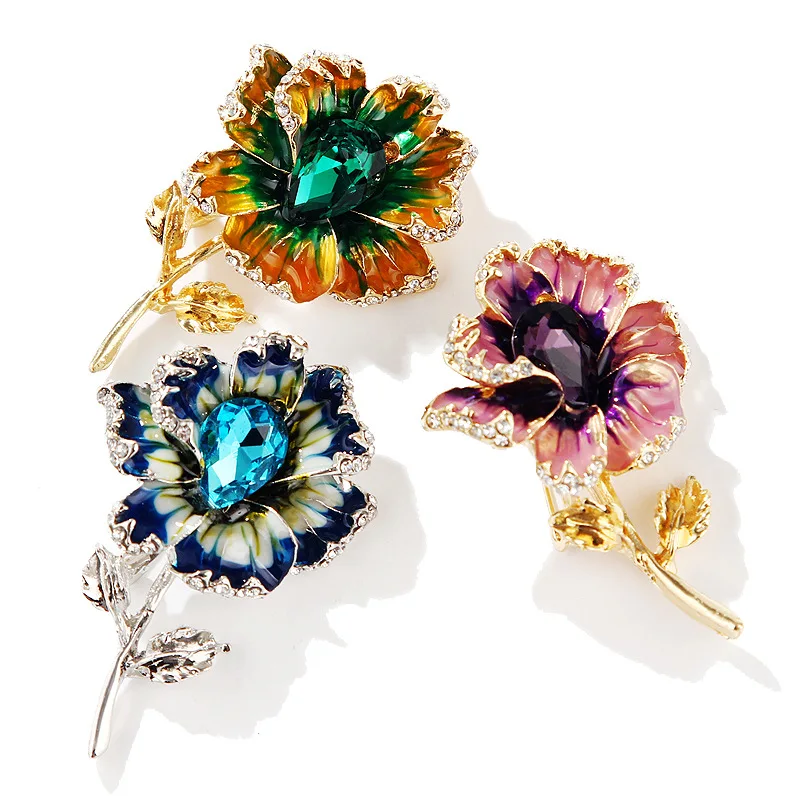 Simple Fashion Accessories Flower Brooches Pins For Women Girl 3 Color Rhinestones Lapel Pins Floral Brooch Wedding Bouquet Pin
Simple Fashion Accessories Flower Brooches Pins For Women Girl 3 Color Rhinestones Lapel Pins Floral Brooch Wedding Bouquet Pin