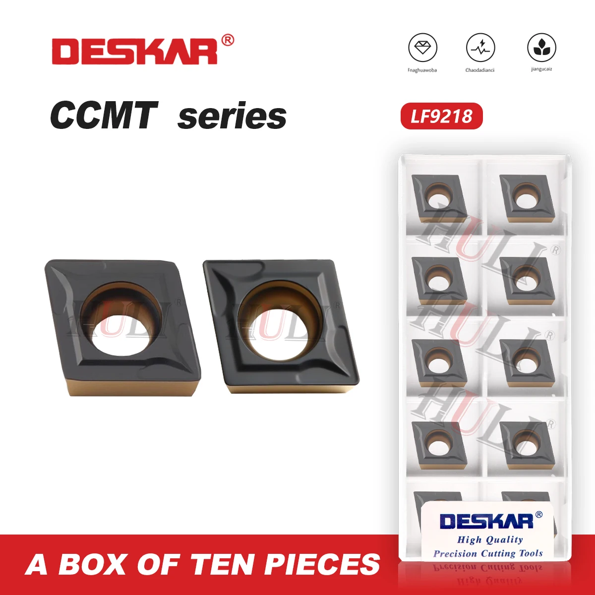DESKAR 100% оригинальные CCMT060204/060208 CCMT09T304/09T308 LF9218 лезвия из твердого сплава двухцветные CNC внутреннее отверстие лезвие токарные инструменты
DESKAR 100% оригинальные CCMT060204/060208 CCMT09T304/09T308 LF9218 лезвия из твердого сплава двухцветные CNC внутреннее отверстие лезвие токарные инструменты
